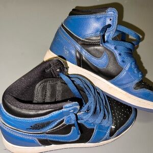 Nike Kids Blue and Black High-Top Sneakers